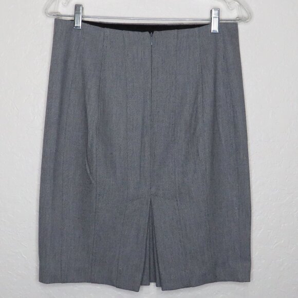 Express*Women's Fully Lined Half Back Zip 7" Accordion Slit Pencil Skirt~ Size 6 - Picture 2 of 7